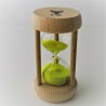 Sanduhr 5 Min. 10 cm Eieruhr Buche Holzgestell