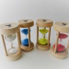 Sanduhr 5 Min. 10 cm Eieruhr Buche Holzgestell