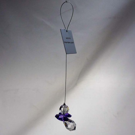Swarovski Schutzengel 30mm Violett zum hängen Elements