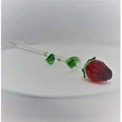 Glas Rote Rose 230mm