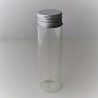 Reagenzglas 60ml ca. 40 x 120mm 35g mit Gewinde und Alu Schraubkappe