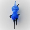 Glas Flaschenteufel 6cm sortiert rot blau