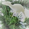 Glas-Christbaumschmuck Schaf weiss Hohlglas auf Clip