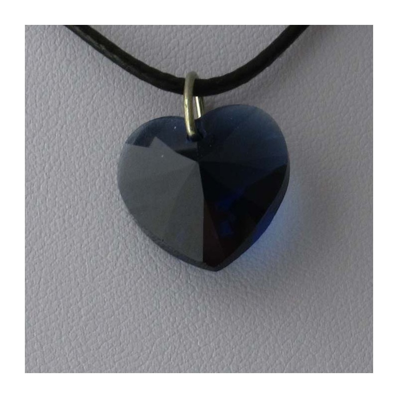 Swarovski 18 mm Herz Dark-Sapphire  Anhänger