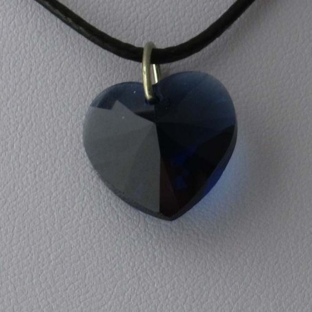 Swarovski 18 mm Herz Dark-Sapphire  Anhänger
