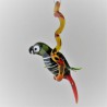 Glasvogel, Papagei 150 mm auf Ast, zum hängen