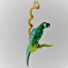 Glasvogel, Papagei 150mm auf Ast Effekt-glas, zum hängen