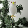 Glas-Christbaumschmuck Eule mit Augen Hohlglas auf Clip,